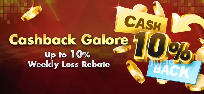 Cashback Galore – Up to 10% Weekly Loss Rebate